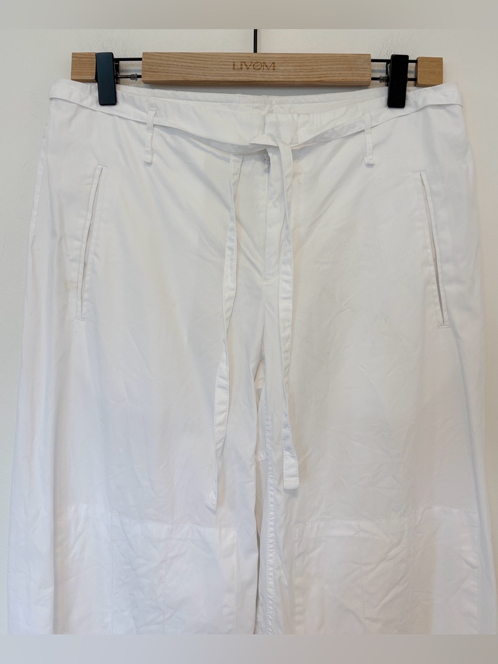 Rag & bone cotton wide leg cropped pants , sz : 4 - Picture 5 of 9